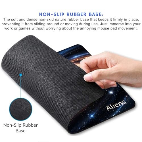Aliens Mouse Pad for Computer, Laptop, Smooth Premium Cloth Surface, Non-Slip Rubber Base, Speed and Precision Operation Compatible with Laser and Optical Mouse, Gaming, Office, Home 230x190mm (SP-12) - Image 2