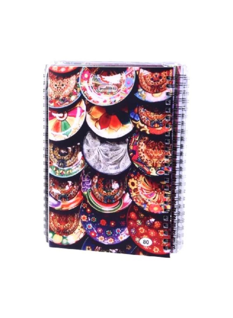 Roco 80-Sheets High Quality Soft Bound Cover A5 Spiral Notebook Assorted Color RQ-11233 - Image 1