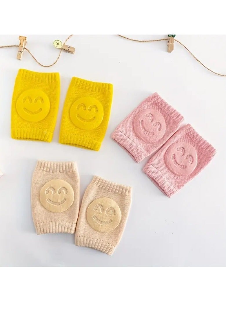 Little tots Baby Crawling Knee Pads, 5 Pairs Baby Crawling Anti-Slip Knee Pads, Unisex Baby Toddlers Kneepads Protectors, Toddlers Leg Warmers Assorted - Image 4