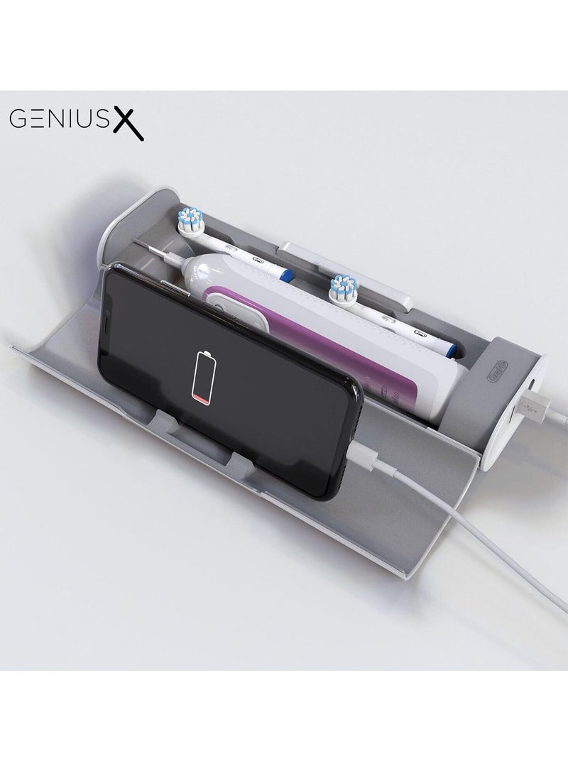 Oral-B - Oral-B Genius X Electric Toothbrush with Artificial Intelligence, App Connected Handle, Travel Case, 6 Mode Display with Teeth Whitening, Pink - Image 1