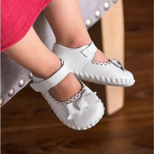 pediped baby girls Originals Betty - K mary jane flats, White, 0-6 Little Kid US - Image 2