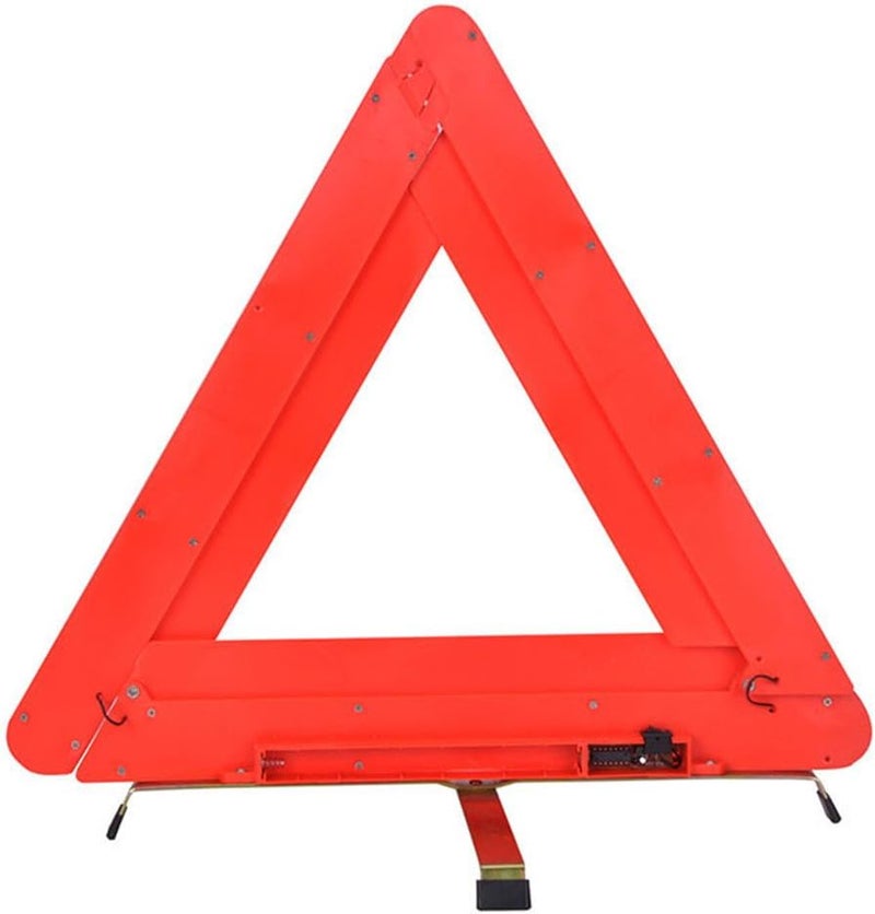 Krtopo Foldable Warning Triangle LED Car/Roadside Reflective Emergency Triangle Reflector Flasher - Image 3