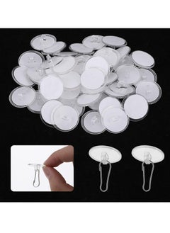 Oasisgalore 50 Pack Self Adhesive Wall Hook Ceiling Hooks Waterproof Seamless Wall Hooks Ceiling Suspension  - Image 1