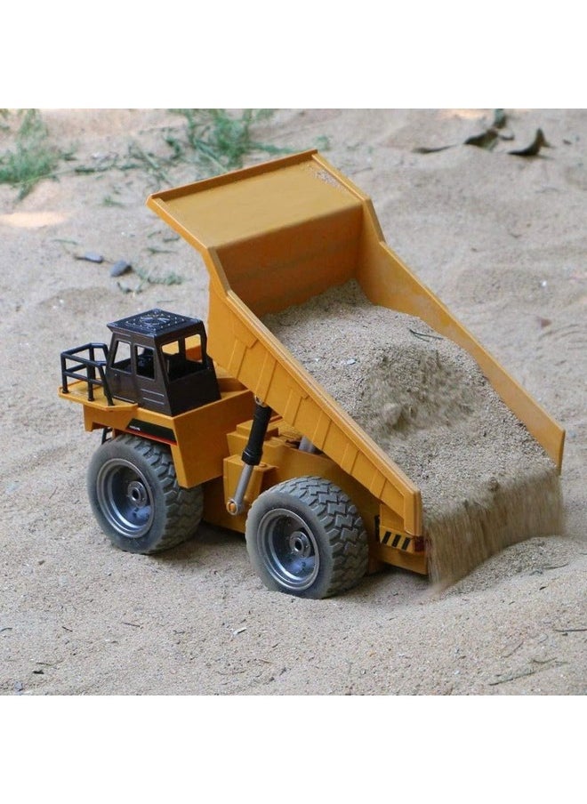 Top Race Rc Remote Control Dump Truck Toy | 11" X 5.7" | Alloy Metal And Plastic 4Wd With Heavy Rubber Tires - 2.4Ghz - Toy Trucks Rc Dump Truck Rc Construction Vehicles Remote Control Tractor  - Image 4
