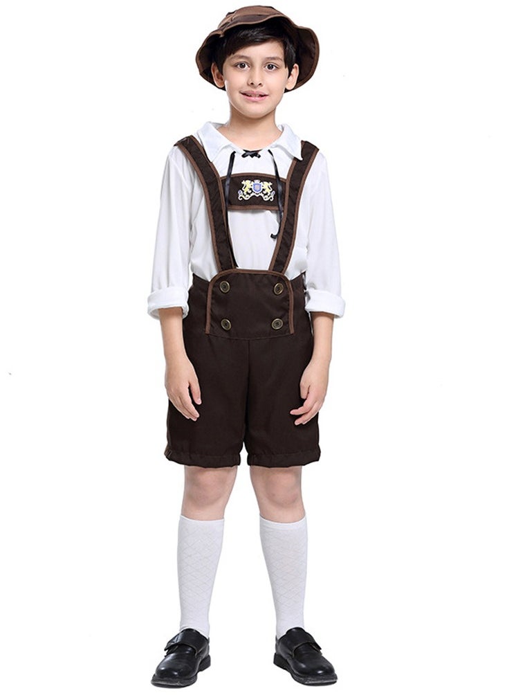 Al Aoyama Boy's German Oktoberfest performance costume, Alpine folk costume  - Image 1