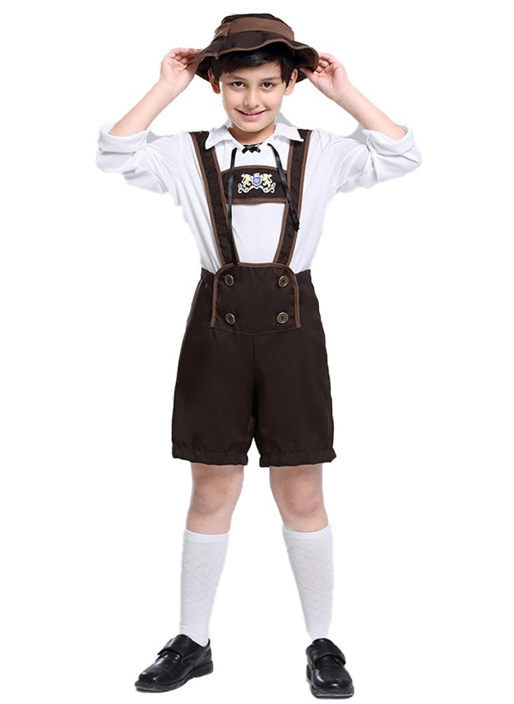 Al Aoyama Boy's German Oktoberfest performance costume, Alpine folk costume  - Image 2