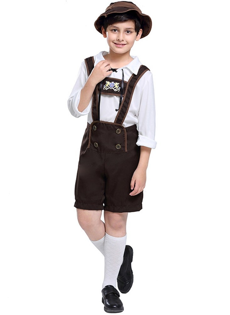 Al Aoyama Boy's German Oktoberfest performance costume, Alpine folk costume  - Image 5