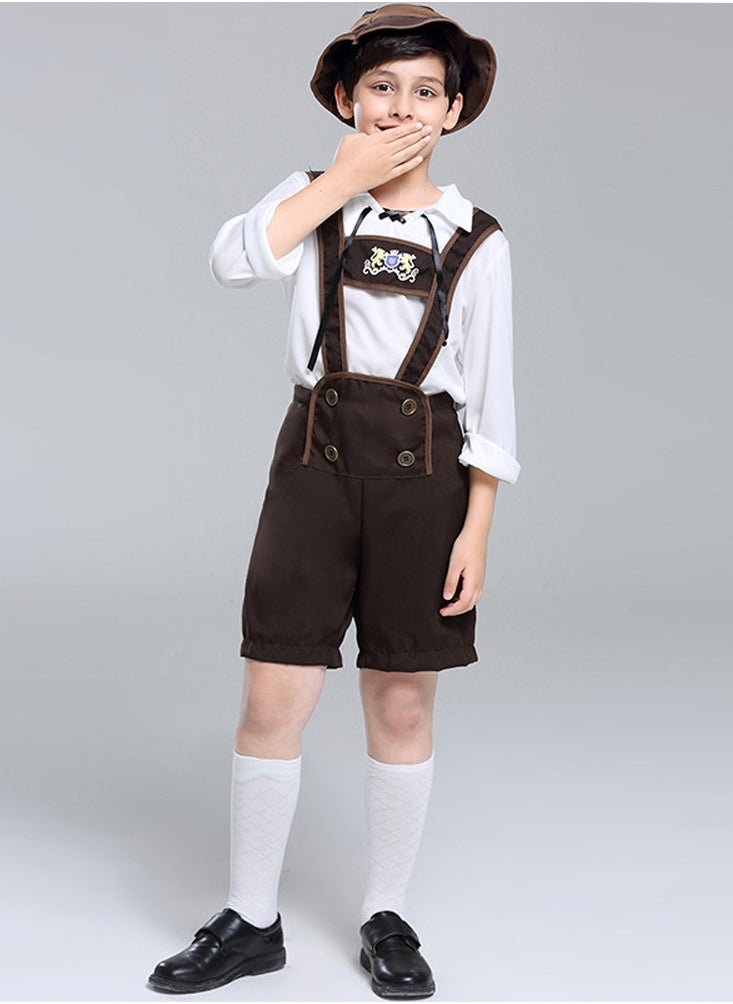 Al Aoyama Boy's German Oktoberfest performance costume, Alpine folk costume  - Image 3