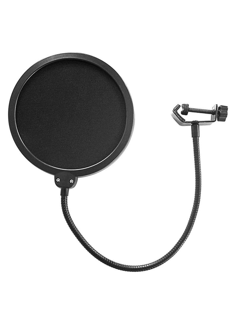 Two-Layer Microphone Pop Filter Black - Image 1