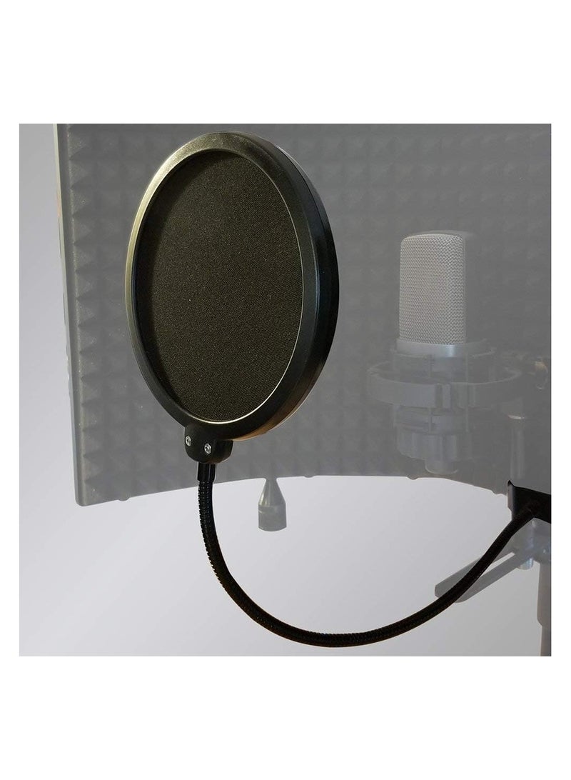 Two-Layer Microphone Pop Filter Black - Image 3