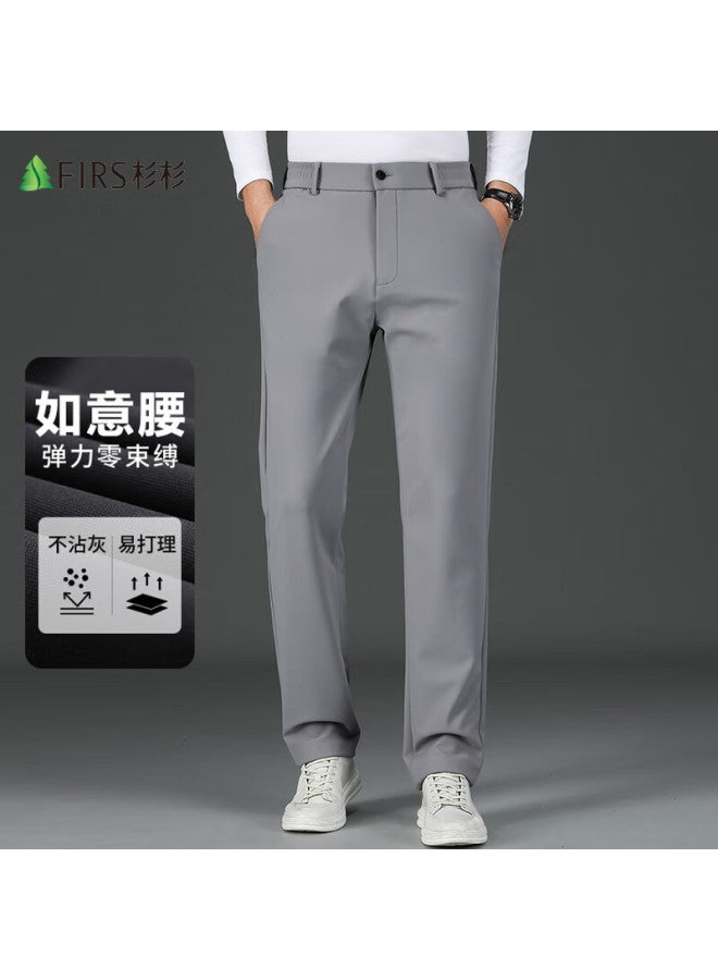 Firs High-Elasticity Easy-Care Casual Pants For Men, Spring And Autumn Business Straight-Leg Cargo Trousers, Slim-Fit Dress Pants For Men - Image 2