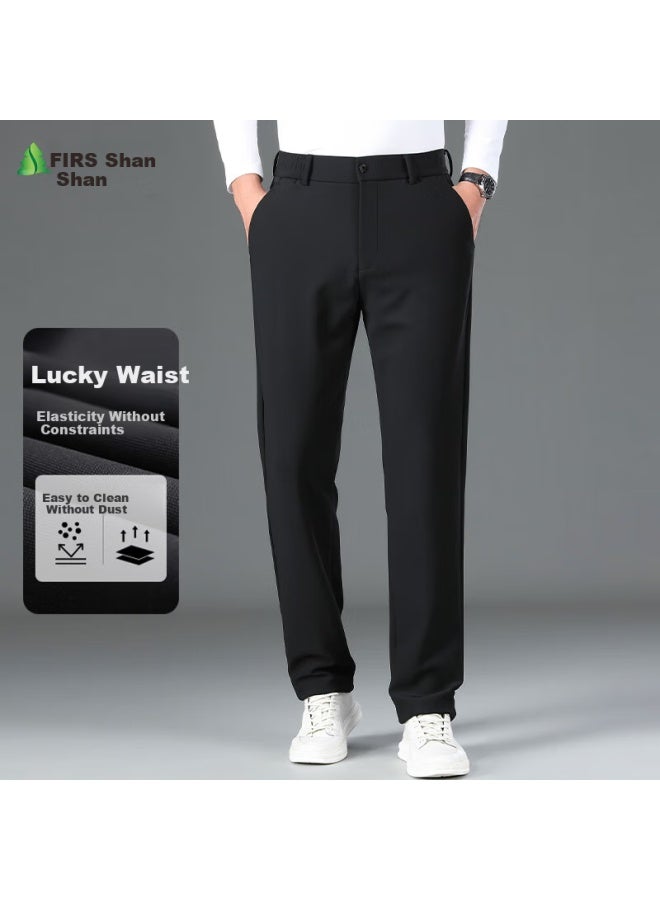 Firs High-Elasticity Easy-Care Casual Pants For Men, Spring And Autumn Business Straight-Leg Cargo Trousers, Slim-Fit Dress Pants For Men - Image 1