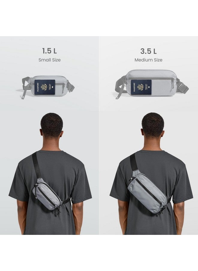 tomtoc 3.5L Sling Bag with RFID Blocking, Crossbody Bag Chest Shoulder Pack for Men and Women, Water-resistant Lightweight Casual Waist Fanny Pack for Travel/Daily Use - Image 2