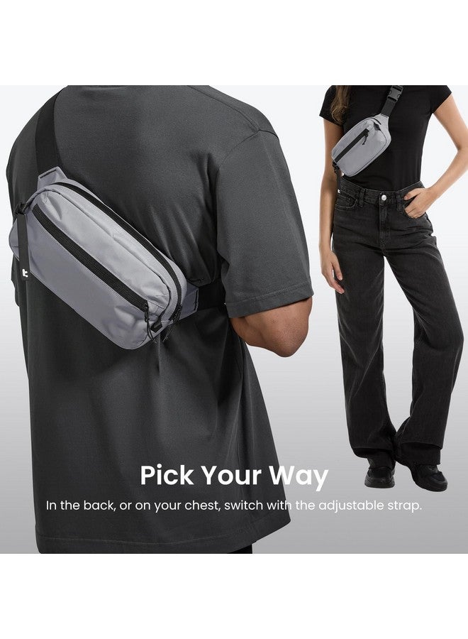 tomtoc 3.5L Sling Bag with RFID Blocking, Crossbody Bag Chest Shoulder Pack for Men and Women, Water-resistant Lightweight Casual Waist Fanny Pack for Travel/Daily Use - Image 4