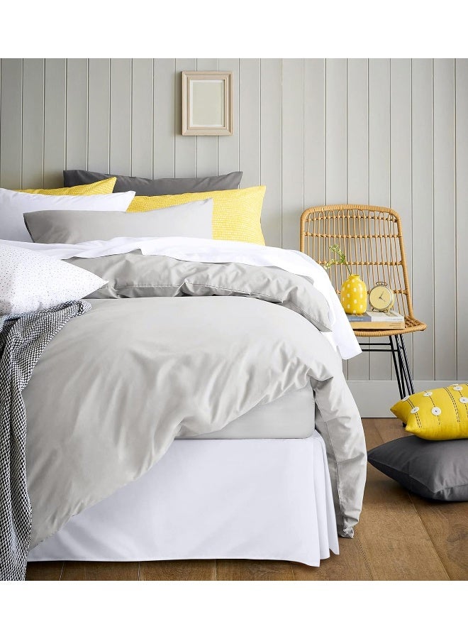 Utopia Bedding Full Bed Skirt Soft Quadruple Pleated Ruffle Easy Fit with 16 Inch Tailored Drop Hotel Quality Shrinkage and Fade Resistant Full White - Image 5