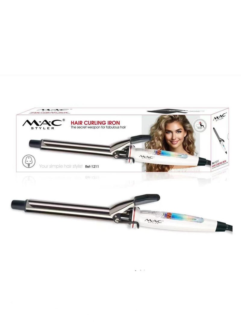 Mac Styler Mac Styler 230°C Professional Hair Curling Iron – Fast Heat-Up, Ceramic Tourmaline for Smooth, Shiny Curls  - Image 1