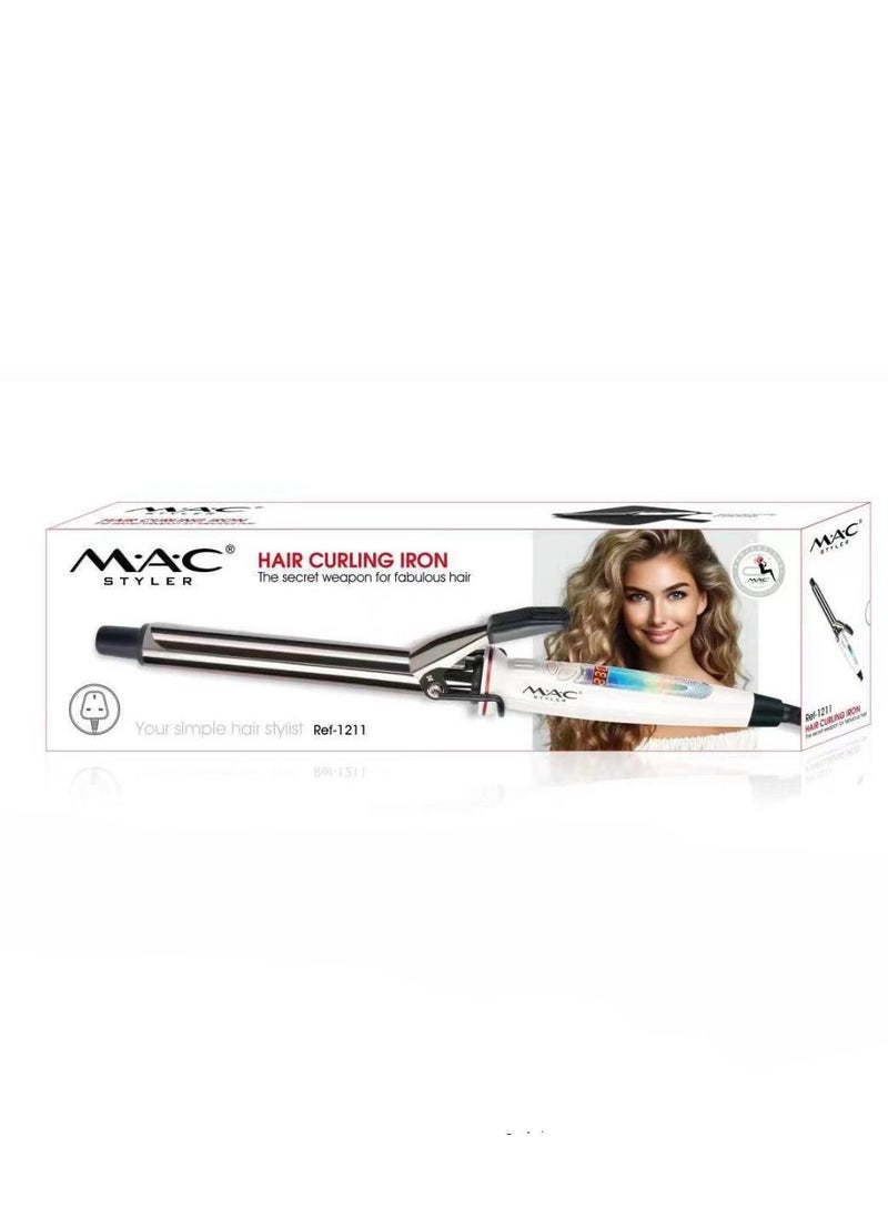 Mac Styler Mac Styler 230°C Professional Hair Curling Iron – Fast Heat-Up, Ceramic Tourmaline for Smooth, Shiny Curls  - Image 3