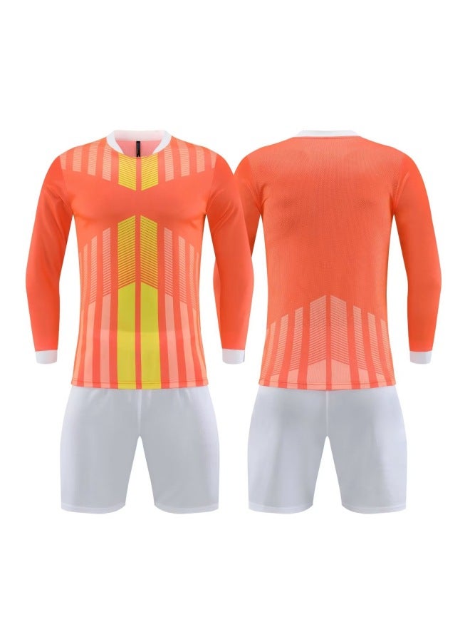 Long Sleeve Football Clothes Suit Autumn And Winter New Compeion Training Sports Outing Clothes Light Board Children Adult Football Clothes