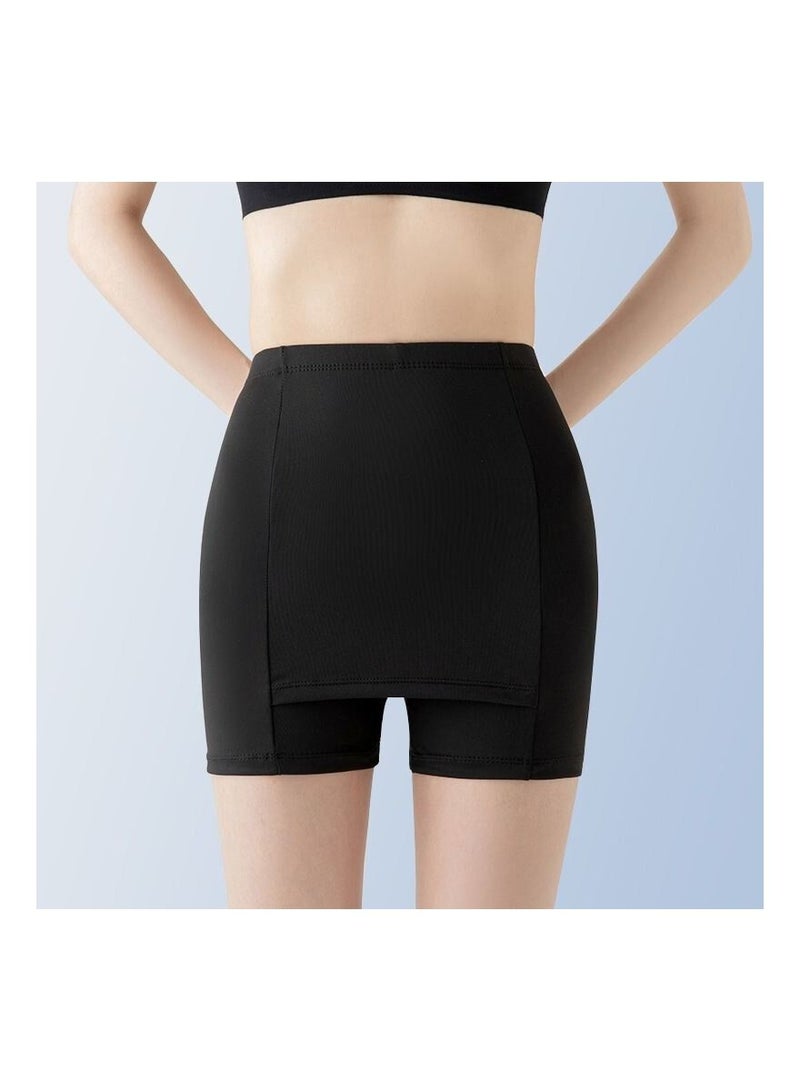 Women's Seamless Smooth Ice Silk Boyshort windproof Under Skirt Shorts, Cycling Shorts, Yoga Shorts Safety Shorts - Image 1