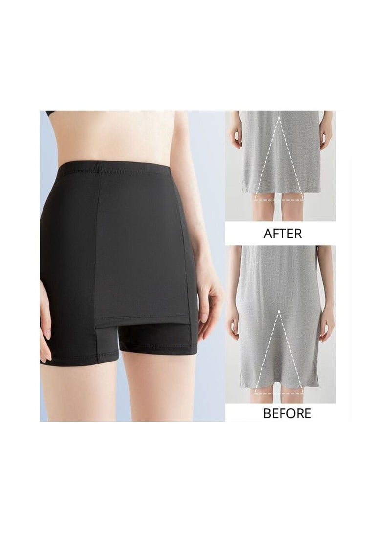 Women's Seamless Smooth Ice Silk Boyshort windproof Under Skirt Shorts, Cycling Shorts, Yoga Shorts Safety Shorts - Image 2