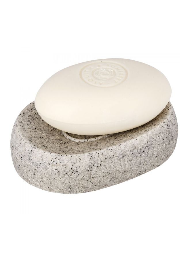 وينكو وعاء صابون من راتنج البوليستر رمادي 12.5x8.9x3.1سم - Image 2