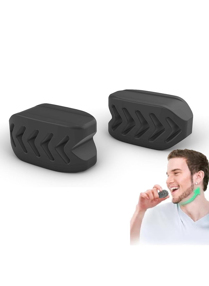 Generic 2PCS Jaw Exerciser Ball Face Slimmer Silicone Jawline Exerciser Facial Muscle Strengthening Jaw Trainer Face Exerciser for Unisex  - Image 1