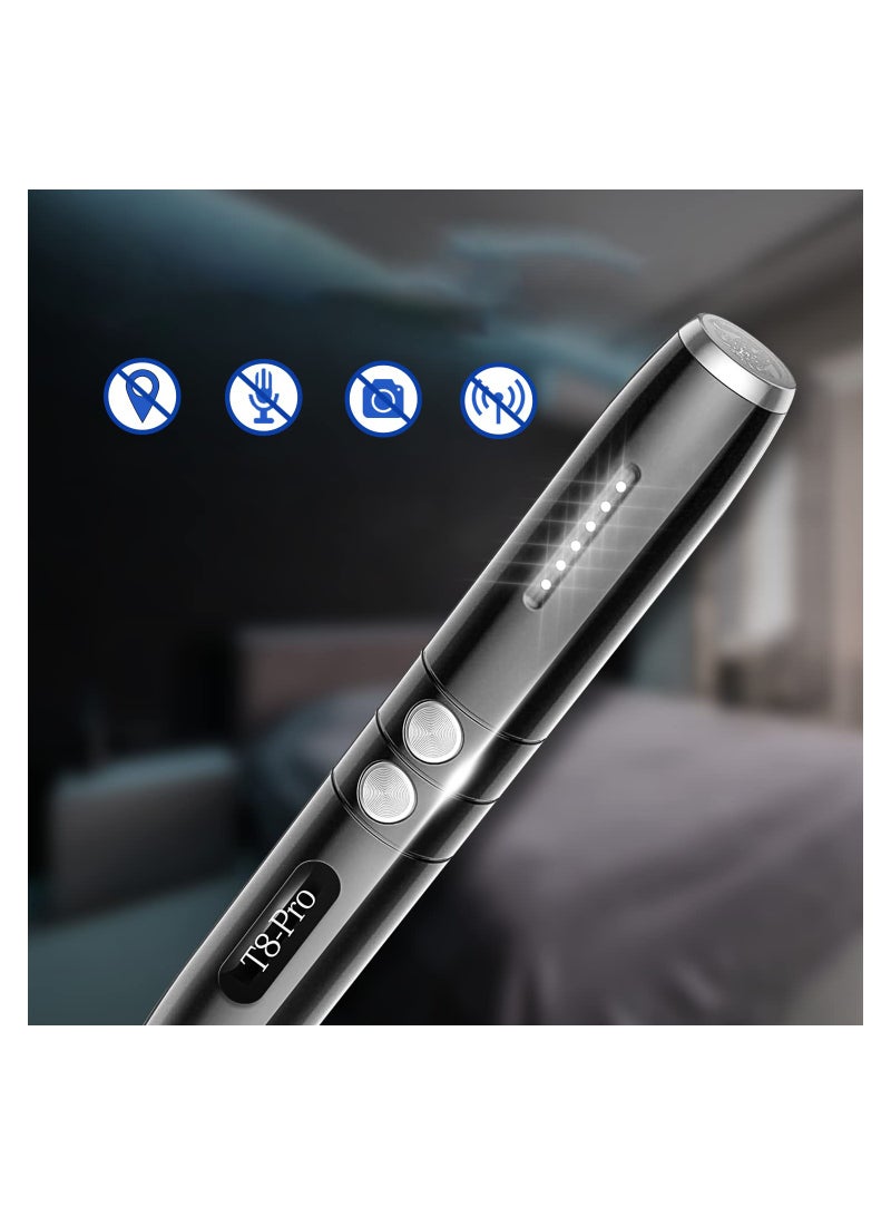 T8 Pro Anti-Spy Detector - Hidden Camera and Bug Detector, 5 Sensitivity Levels, 3 Professional Modes, 25 Hours of Operation, RF Signal and Listening Device Protector for Privacy. - Image 2