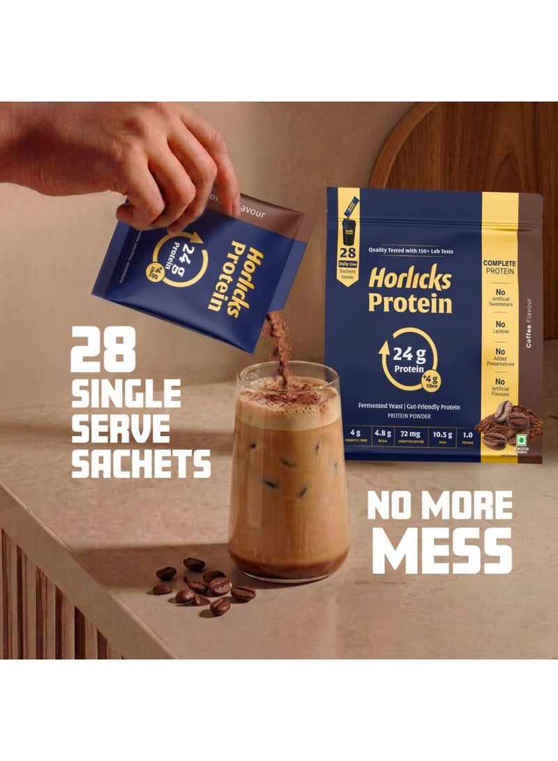 Horlicks Protein Powder 1 Kg, Coffee Flavour, 28 Daily Sachets, 24g Protein - Image 3