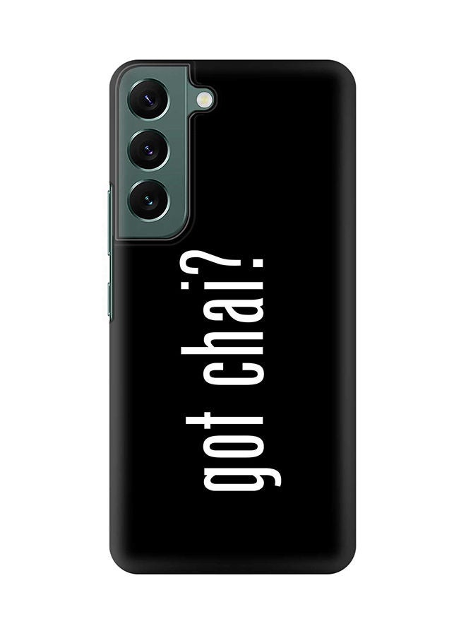 ستايلايزد جراب لهاتف جالاكسي S22 رفيع سناب كلاسيك سيريز شيلد بطباعة نهائية غير لامعة - حصلت على شاي - Image 1