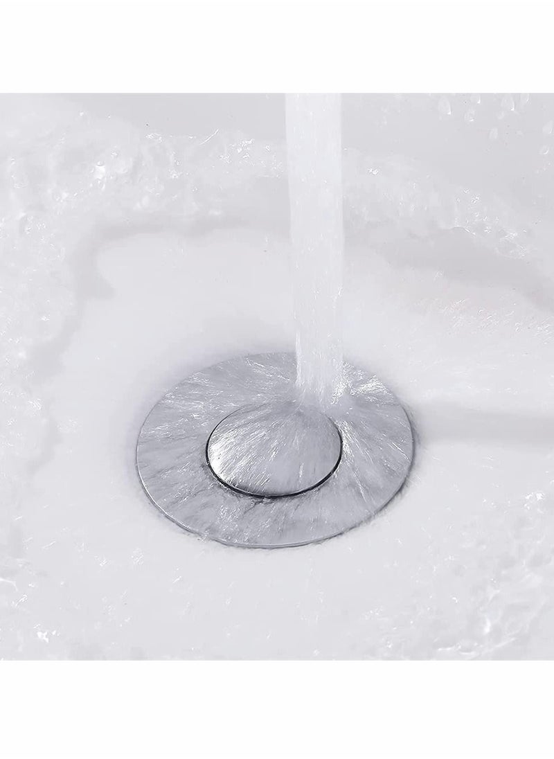 Y&D - Drain Stopper, Wash Basin Bounce Filter, Pop Up Stopper for Bathroom Sink, Core Push Type Sink Plug with Anti-Clogging Strainer - Image 1