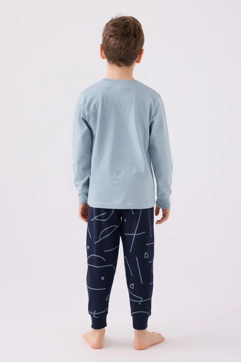 روليبولي Boy Long Sleeve Pajama Set RP3379 Soft Green