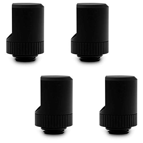 EKWB EK-Torque 90 Degree Angled Rotary Fitting, Black, 4-Pack - Image 3