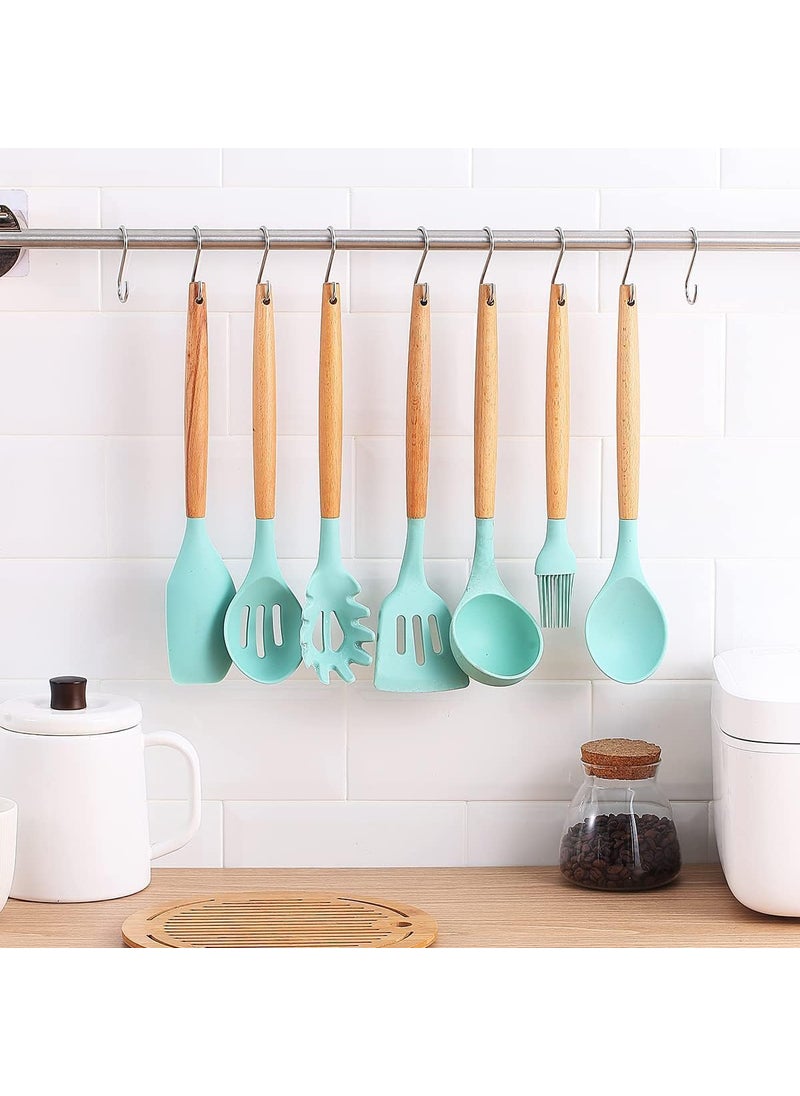 OYRIS OYRIS S Hooks Pack of 6 Heavy Duty 4mm Thick Silver S Shaped Hanging Hangers for Kitchen Bathroom Bedroom Office Plants8 CM Long Stainless Steel  - Image 5