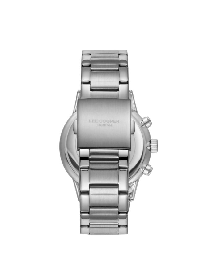 Lee Cooper - Lee Cooper Men's Watch, Multi Function Display and Metal Strap - LC08042.360, Silver - Image 1
