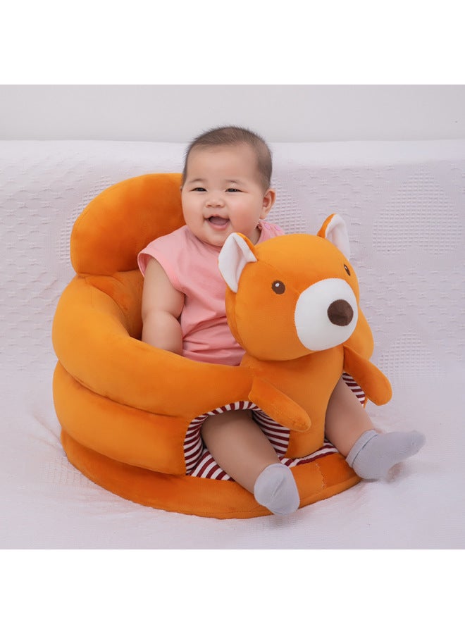 Explosions Baby Learning Chair Infant Practice Sitting Posture Safety Backrest Anti-fall Children Learning To Sit Sofa Wholesale-Specifications:Leather Shell-Color:Oval Pink Cat - Image 3