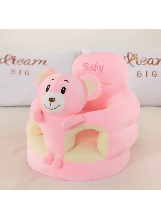 Explosions Baby Learning Chair Infant Practice Sitting Posture Safety Backrest Anti-fall Children Learning To Sit Sofa Wholesale-Specifications:Leather Shell-Color:Oval Pink Cat - Image 5