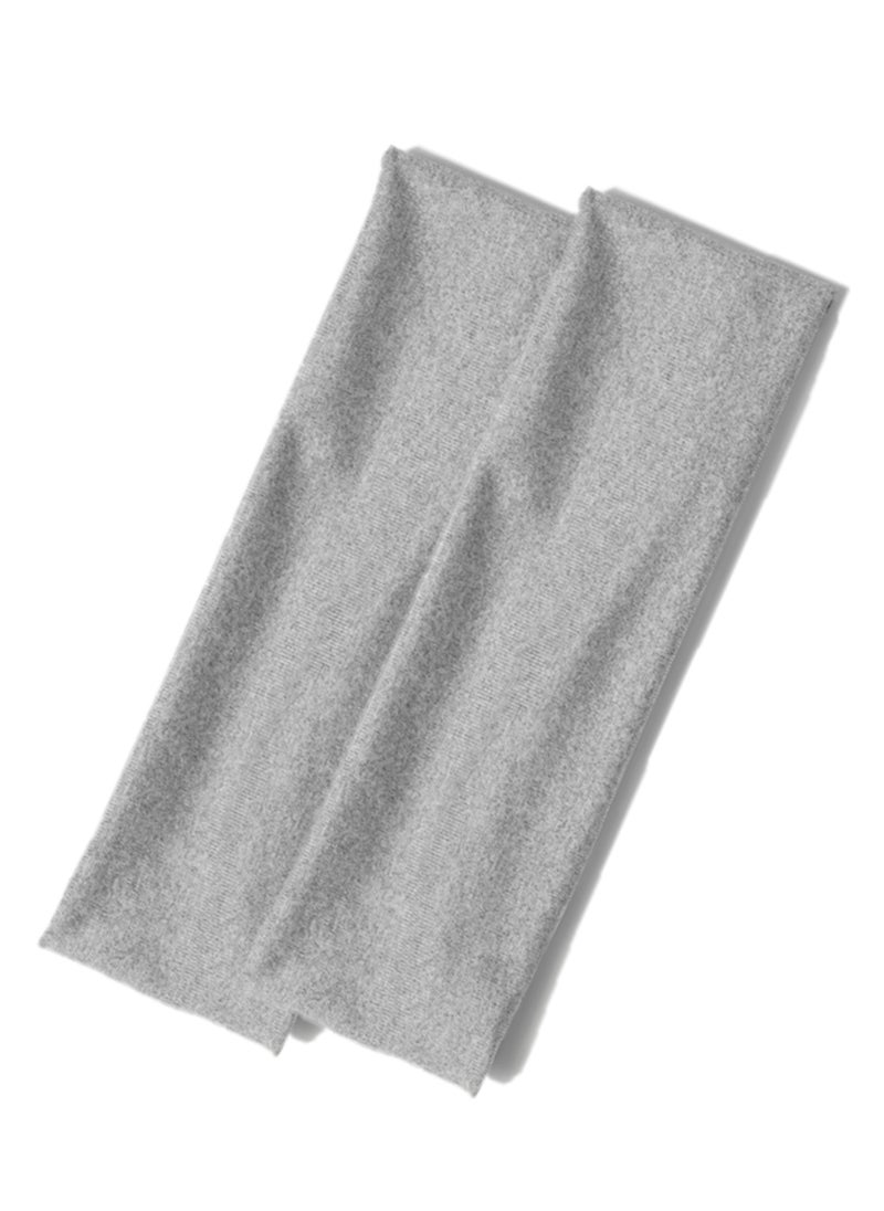 Generic Wide Headbands for Women Men, 2 pack Gray Fashion Headbands for Women's Hair, Soft Fabric Stretchy Hair Bands for Makeup, Yoga, Running, Sports  - Image 1