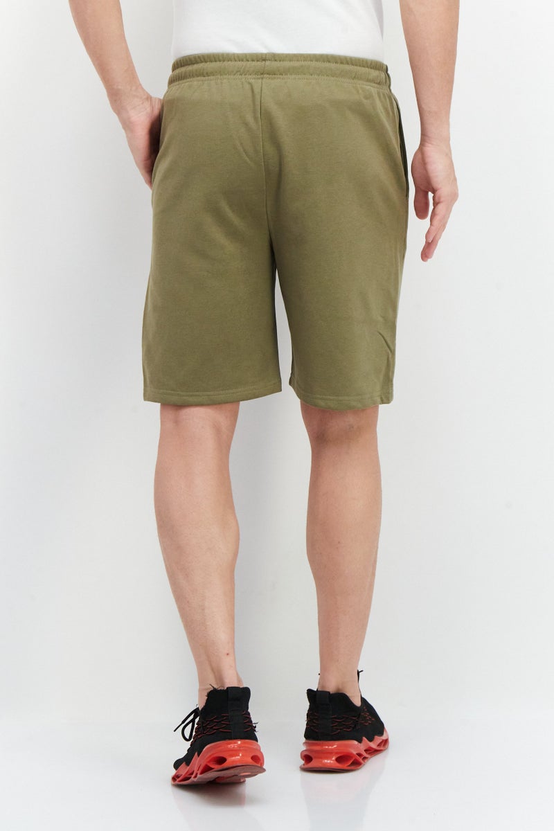Nordland Men Regular Fit Drawstring Basic Shorts, Light Olive - Image 3