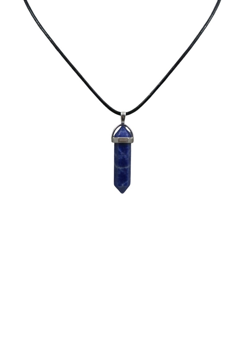 British Fossils Crystal Energy Sodalite Pendant - Image 1