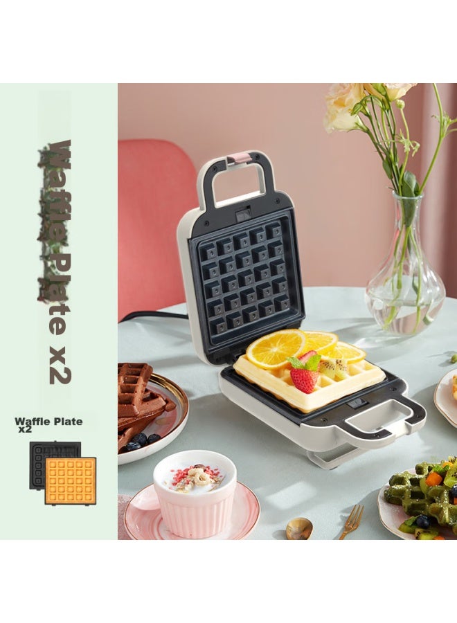 Liven Sandwich Maker, Breakfast Waffle Maker, Multifunctional Electric Griddle, Home Use, Automatic Edge Sealing, Removable Upper And Lower Plates, Three Sets Of Plates, C-2 - Image 2