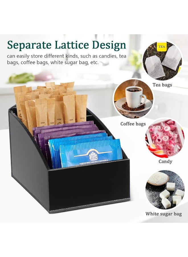 TPGP حامل أكياس الشاي، حامل أكياس السكر، حامل جهاز التحكم عن بعد، صندوق تخزين مكتبي - Image 4