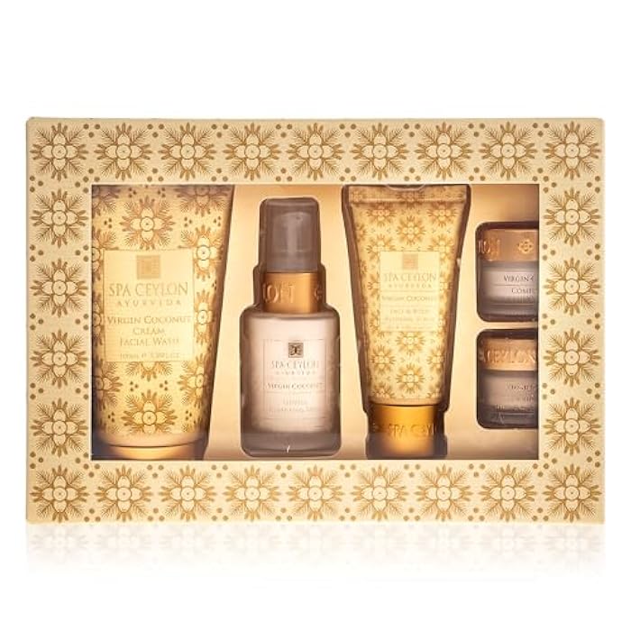 Spa Ceylon Virgin Coconut Skin Care Essentials Set | 100% virgin coconut | Face care | Gift set | all types skin | Seasonal Gifting - Image 1