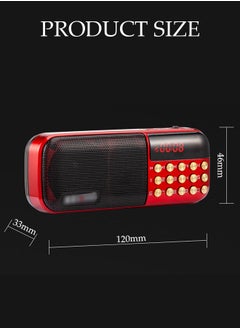 DUNISO Digital Radio, Portable Radio, Digital Jukebox, Supports TF Card, Rechargeable And Battery Powered，Suitable For Elderly And Household Use,120*46*33mm  - Image 5