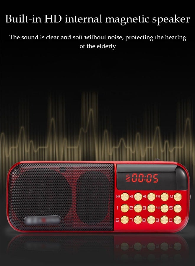 DUNISO Digital Radio, Portable Radio, Digital Jukebox, Supports TF Card, Rechargeable And Battery Powered，Suitable For Elderly And Household Use,120*46*33mm - Image 3