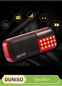 DUNISO Digital Radio, Portable Radio, Digital Jukebox, Supports TF Card, Rechargeable And Battery Powered，Suitable For Elderly And Household Use,120*46*33mm  - Image 1