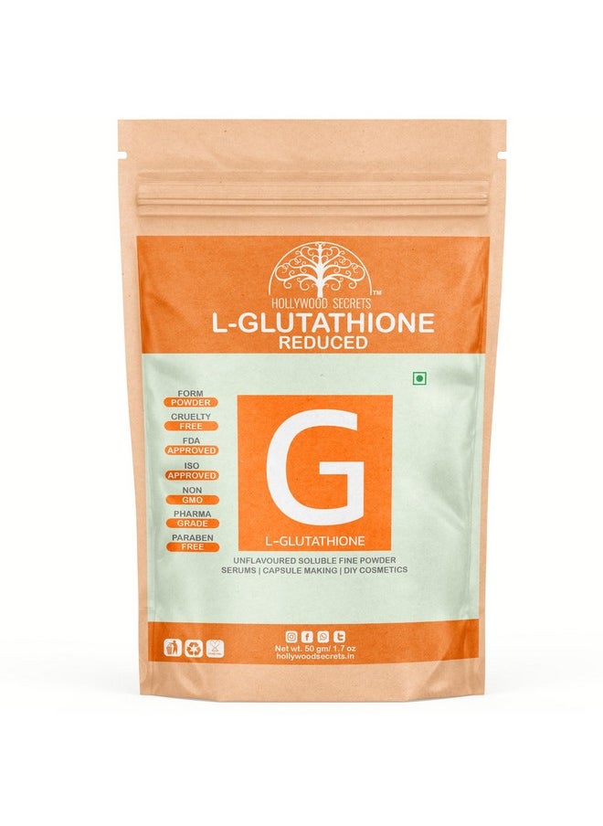 Hollywood Secrets Maximum Strength Reduced L-Glutathione Powder Skin 50 Gm  - Image 1