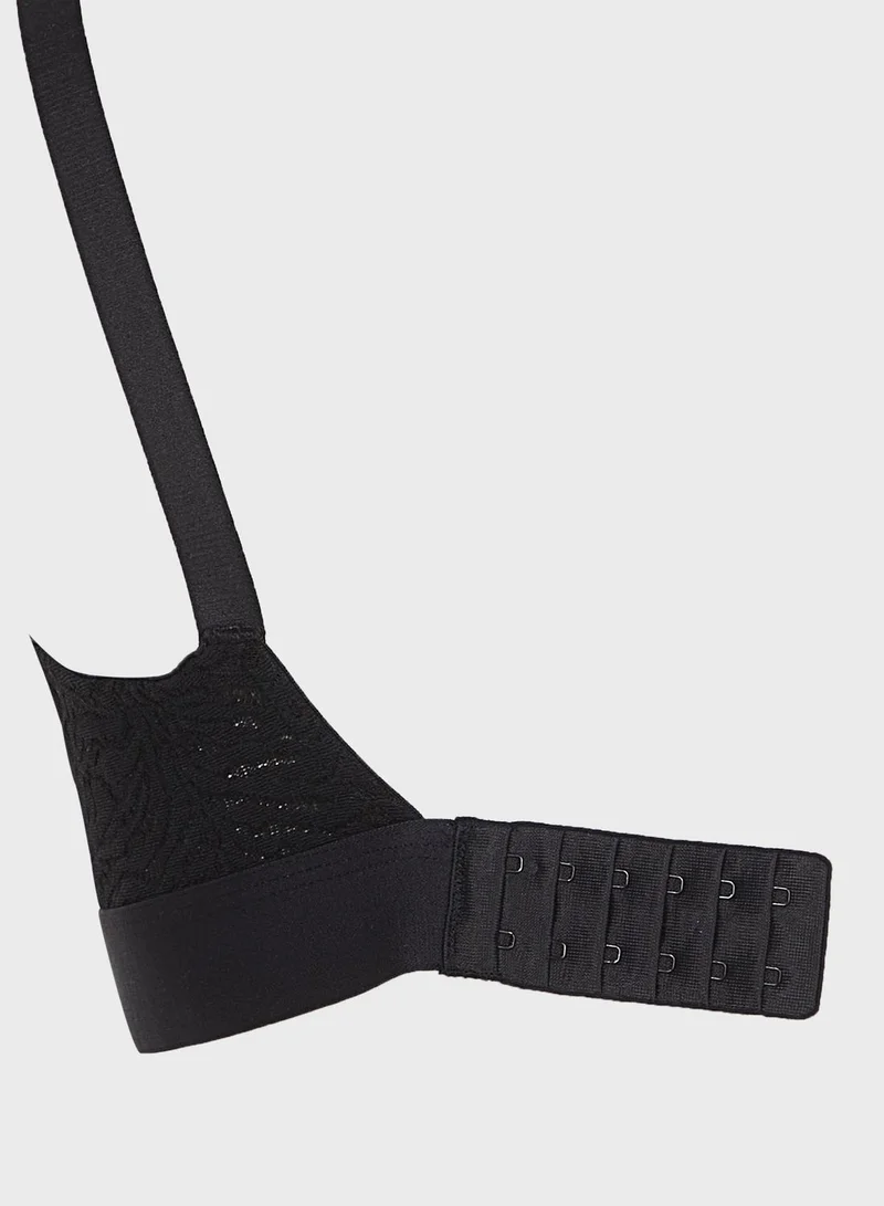 CALVIN KLEIN Logo Band Plunge Bra