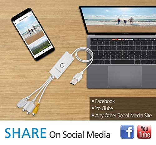 Diamond Multimedia VC500MAC USB 2.0 One Touch Vhs to DVD Video Capture Device with Easy to Use Software, Convert, Edit and Save to Digital Files for MacOS - Image 4