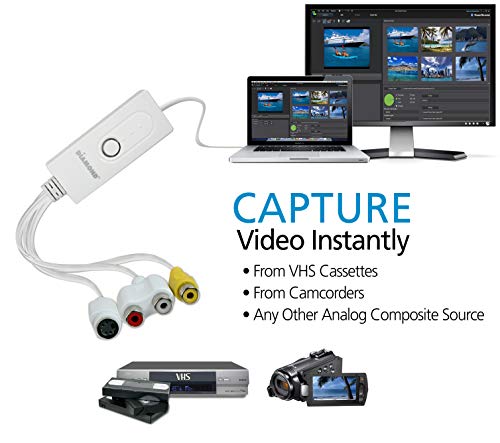 Diamond Multimedia VC500MAC USB 2.0 One Touch Vhs to DVD Video Capture Device with Easy to Use Software, Convert, Edit and Save to Digital Files for MacOS - Image 2