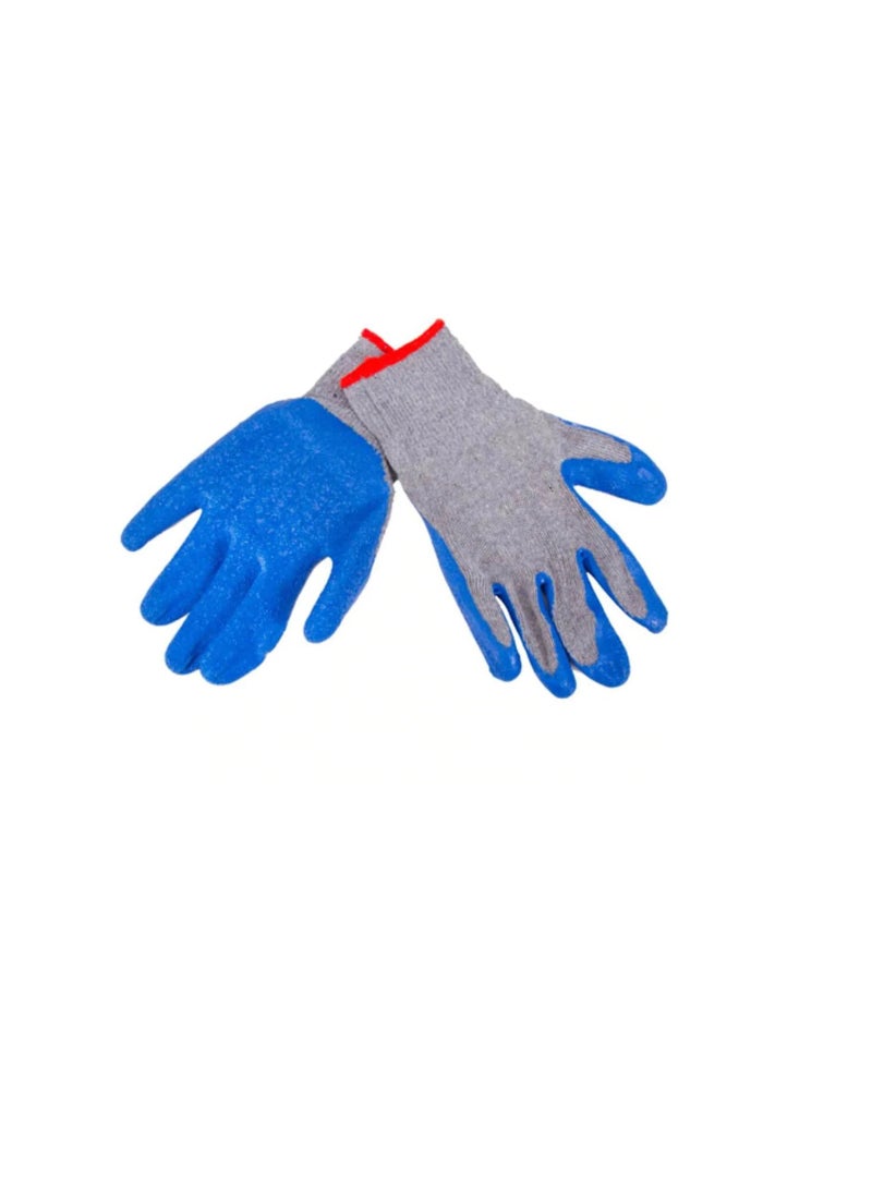 Latex Coated Work Gloves One Size Fits All 1 pair - Image 2